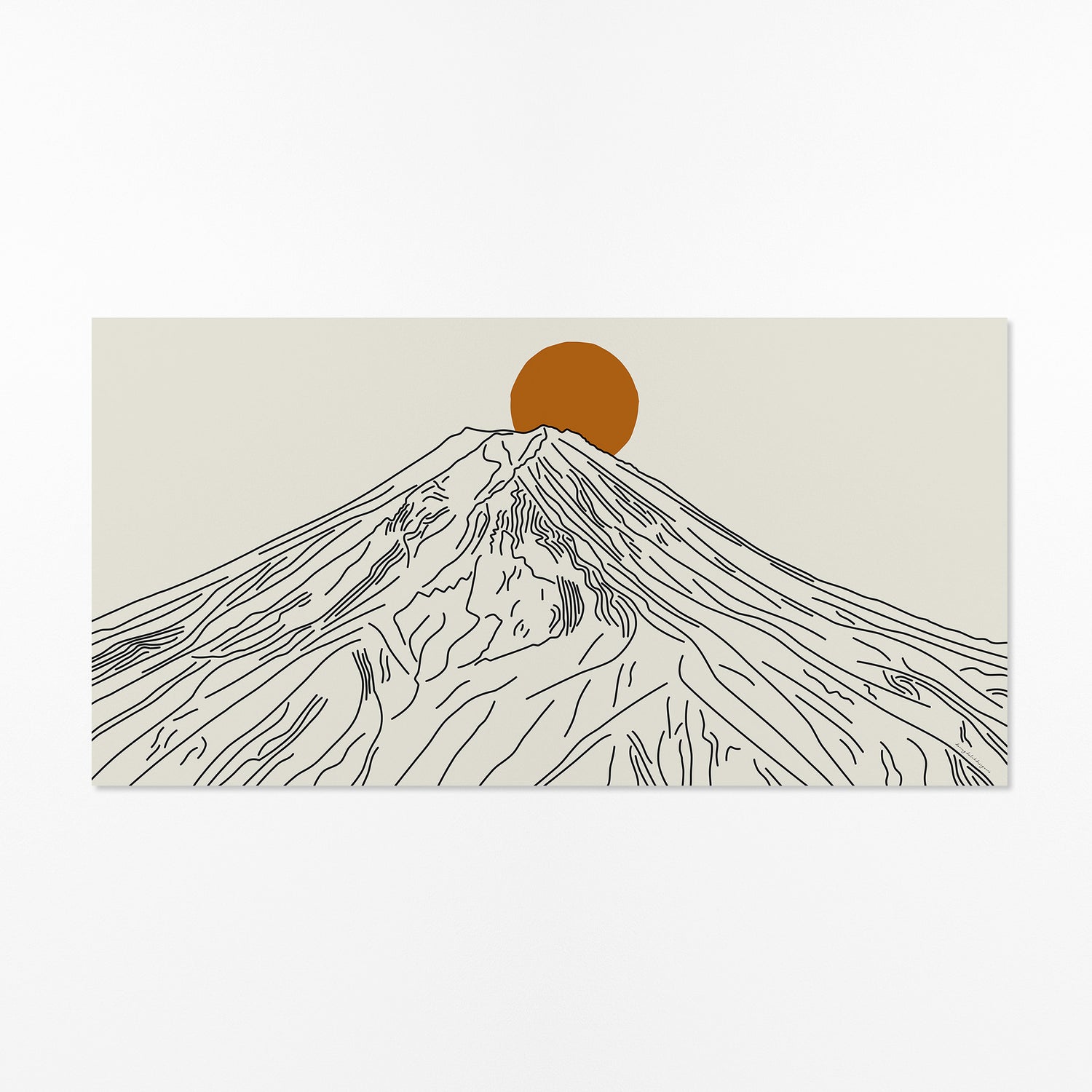 Reis naar Japan – Mount Fuji Panorama Poster